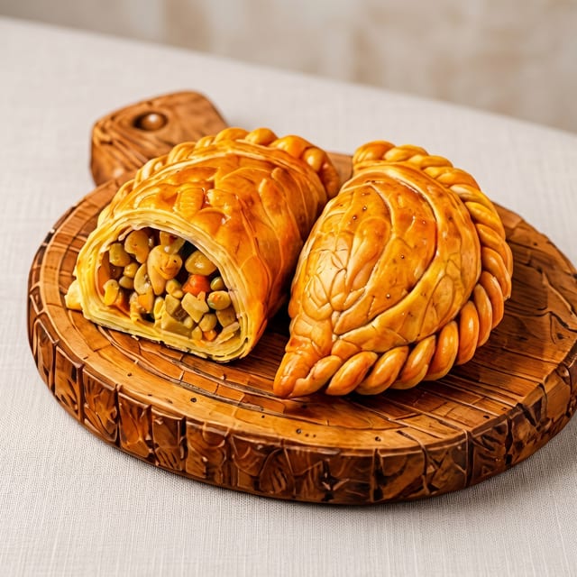 Curry Puffs (Chicken) / กะหรี่ปั๊บไก่ (2 ชิ้น).